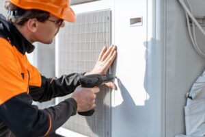 Relief Services Plumbing & Air Conditioning 20 Securing outdoor AC unit for hurricane protection in Tampa