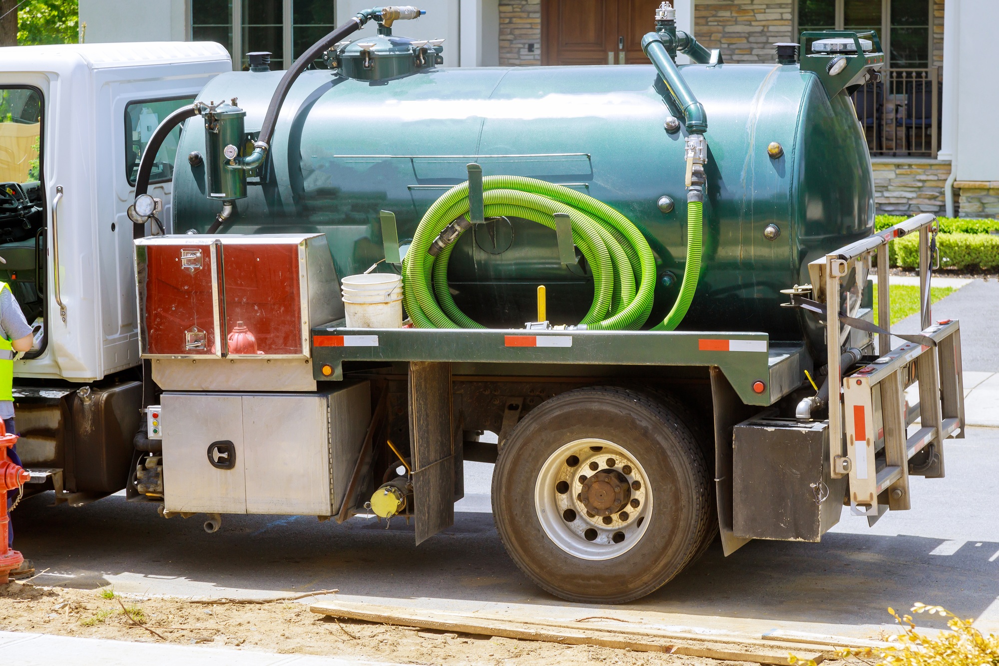 Relief Services Plumbing & Air Conditioning 15 Portable restroom cleaning septic truck sewer of powerful professional pumping machine